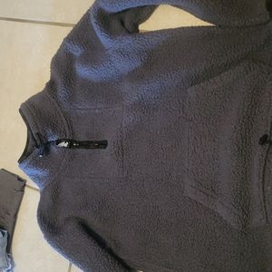 VS Pink Fleece Quarter zip size Small